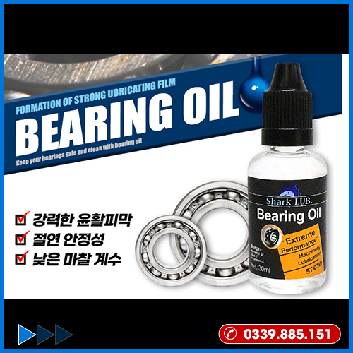 Dầu bôi trơn vòng bi Shark LUB. Bearing Oil ST-03W (Chai 30ml)